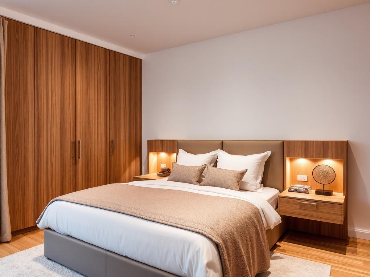 Projeto: Quarto planejado com cabeceira integrada